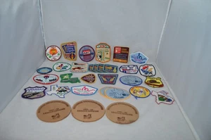 Vintage Bowling Embroidered Patches Brunswick american bowlers League over 25 - Picture 1 of 7