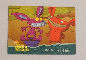 Fleer Aaahh 1995!! Real Monsters #47-Chip Off The Old Beast - Imagen 1 de 2