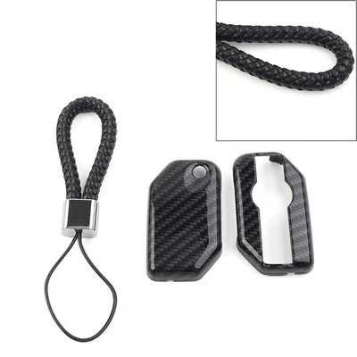 Key Chain Procter Cover Fob Fit For BMW F750GS F850GS R1200GS R1250GS Carbon ABS - Image 1 of 4