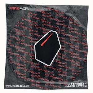 innoFADER Alternative Logo DJ felt Slipmats by Glow Tronics, pair - 12 inch - Picture 1 of 2