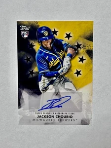 JACKSON CHOURIO 2024 TOPPS UPDATE #BSA-JC BASEBALL STARS AUTO BREWERS /199  - Picture 1 of 2