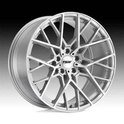 4/TSW Sebring Machined Silver 20x10 5x120 40mm (2010SEB405120S76) - Image 1 of 3