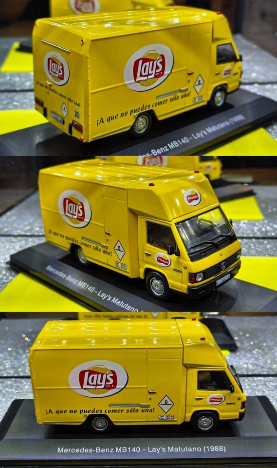 DIE CAST 1/43 " MERCEDES-BENZ MB140 LAY'S MATUTANO (1988) " VEHICULOS DE SERV... - Immagine 1 di 1