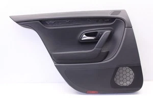 2013 - 2017 VOLKSWAGEN CC REAR DRIVER LEFT DOOR TRIM PANEL LEATHERETTE BLACK OEM - Picture 1 of 5