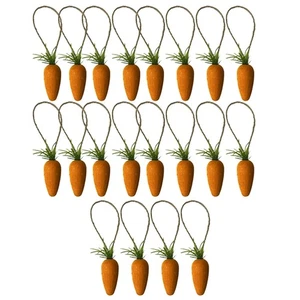 20 Pcs Carrot Pendant Artificial Simulation Shape Toys Carrot-shaped Pendants - Picture 1 of 12