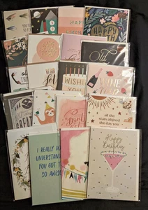MINTED Birthday Greeting Cards various sealed Lot of 20 - Picture 1 of 6