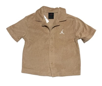 Jordan Toddler Terry Button Logo Shirt Size 3T - Image 1 of 4