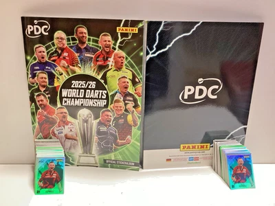 Panini PDC World Darts Championship 2025/26 Full Set of Stickers + Album