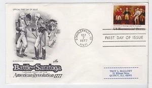 TurtlesTradingPost- Surrender at Saratoga 1977 #1728 FDC- Artcraft Cachet - Photo 1 sur 1