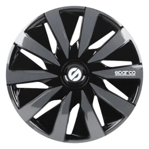 4er Satz Sparco Radzierblenden Lazio 14-Zoll Schwarz/Grau - Bild 1 von 3