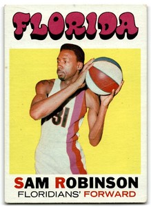 1971-72 Topps Sam Robinson Florida Floridians #184