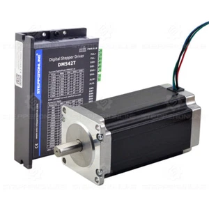 Kit CNC motore passo-passo 1 asse Nema 23 425 once 4,2 A Φ10 mm e driver passo-passo DM542T - Foto 1 di 3