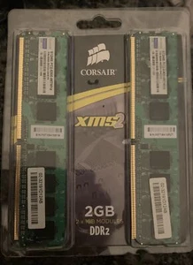 NEW - Corsair 2 GB (2 x 1GB) DIMM 800 MHz DDR2 SDRAM Memory (TWIN2X20486400) - Picture 1 of 2