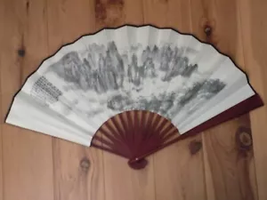 Stampa arte giapponese ventilatore pieghevole a mano seta arredamento moda bontà è come l'acqua - Foto 1 di 5