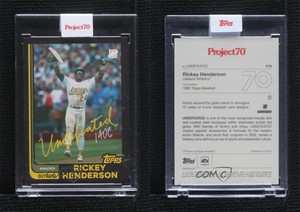 2021 Topps Project 70 Online Exclusive /1193 Rickey Henderson UNDEFEATED HOF