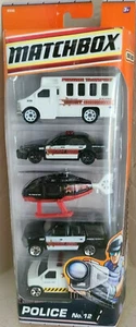 MBX POLICE SHERIFF 5 pack Bus, Crown Victoria, Helicopter, Expedition & Van 2009 - Picture 1 of 6