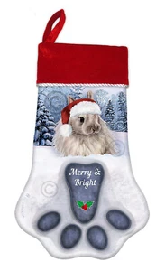 Rabbit Holiday Christmas Stocking - Picture 1 of 21