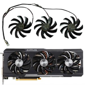 85mm Sapphire AMD Vapor-X R9 280X 290 290X 390X Tri-X Fan Replacement 4Pin R191 - Picture 1 of 6