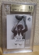 2011-12 SP AUTHENTIC #7 JULIUS ERVING UMASS 76ERS BGS 9.5 GEM MINT