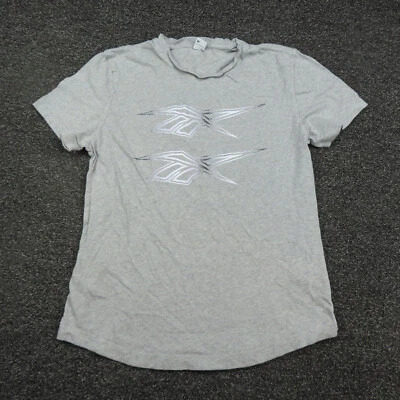 Camisa Reebok Mujer Gris Mediana Transpirable Correr Manga Corta Informal Damas Foto 1 de 4