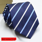 Men's Ties Solid Color Striped 8Cm Jacquard Necktie Cravat Formal Wedding Party