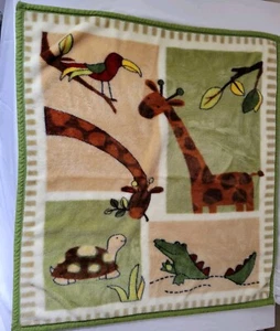 Kidsline Yellow Satin Edges Giraffe Baby Lovey Security Blanket Baby Fleece - Picture 1 of 2