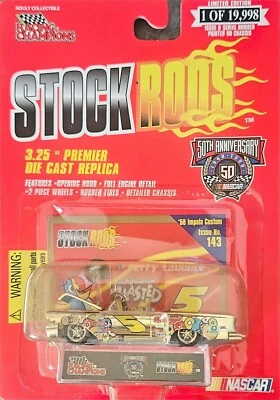 Racing Champions Stock Rods Terry Labonte Edición 143 Oro 1958 Chevy Impala Nuevo Foto 1 de 3