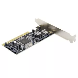 New 4 Port SATA PCI Expansion Card PCI To SATA Adapter Card JBOD mode - Picture 1 of 6
