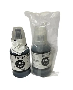 502 Tintenstrahl schwarz 130ml Epson kompatibel 2er Set NEU versiegelt - Bild 1 von 2
