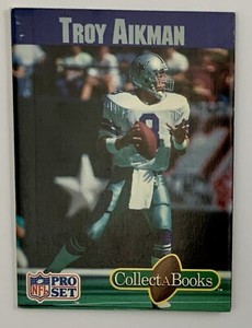 1990 Pro Set Collect-A-Books Football Card #17 Troy Aikman Ex Condition 🏈🔥