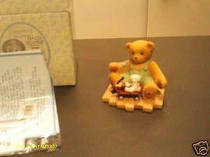 Cherished Teddies _ BRUCE mit Radio Fliegerwagen - You always pull me in ........ - Bild 1 von 4