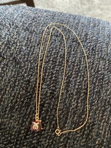 14k Yellow Gold 20” Chain Necklace With A Star & Knife Pendant 1.7 Grams - Picture 1 of 3