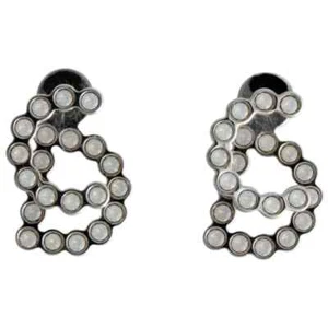 Adorables Aretes Dior Cristal Tono Plata 30 Montaigne Cristal - Imagen 1 de 8