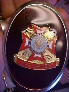 LIFE MEMBER BOLO TIE VETERANS OF FOREIGN WARS UNITED STATES - Bild 1 von 6