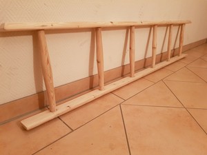 Holzleiter Deko Garten