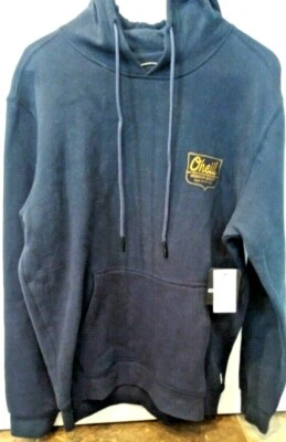 Pulôver O'Neill masculino manga longa com capuz combo azul marinho M médio novo com etiquetas - Imagem 1 de 4