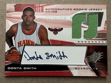 DONTA SMITH 2004-05 SPx Autograph Basketball Rookie Jersey Card ATLANTA HAWKS