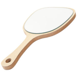 Bamboo Travel Handheld Mirror Wooden with Handle Compact Mirrors
