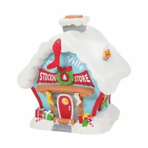 Dept 56 A TIENDA DE MEDIAS WHO-VILLE Grinch Village 6007770 TOTALMENTE NUEVO EN CAJA - Imagen 1 de 1