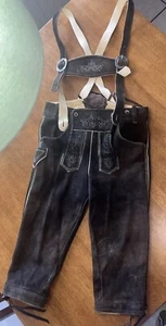 Pantalones cortos bávaros Oktoberfest Lederhosen traje tradicional alemán talla 46 EU 30 EE. UU. - Imagen 1 de 9