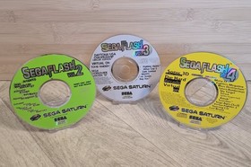 Sega Flash Vol. 2, 3 & 4 Demo Disc Sega Saturn - Discs Only