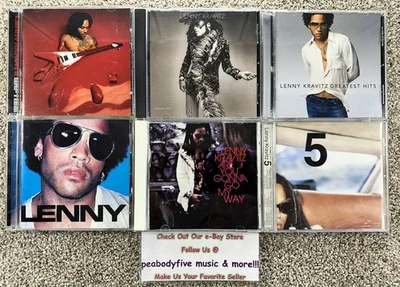 Lot Of 6 LENNY KRAVITZ CDs - Baptism, Mama Said, Greatest, S/T, Are You Gonna, 5 - Imagem 1 de 2