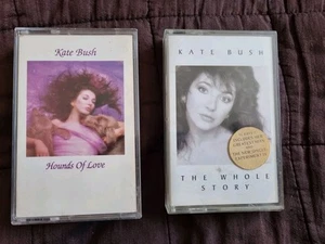 Kate Bush 2 Cassette Tapes Whole Story Hounds of Love 1980s Classic Pop Albums - Picture 1 of 5