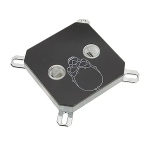 CPU Water Block G1/4 Thread Copper Acrylic Electroplating Hole Positions CPU - Picture 1 of 12