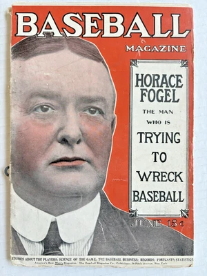 RARE June 1913 "Baseball Magazine"- COBB, MATHEWSON, RUCKER - READ - Image 1 of 4