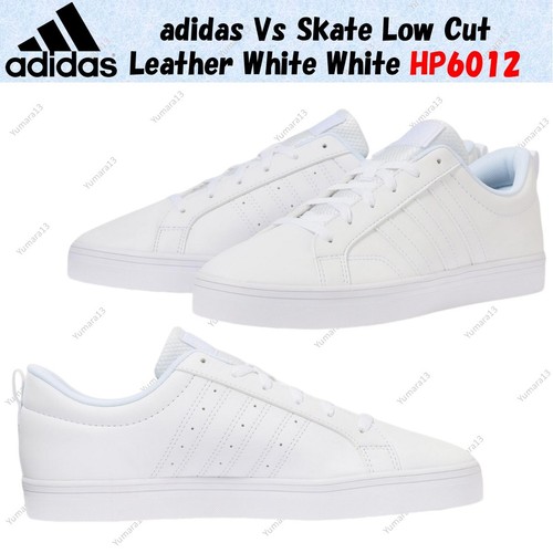 adidas Vs Skate Low Cut Pelle Bianco Bianco HP6012 Taglia Uomo