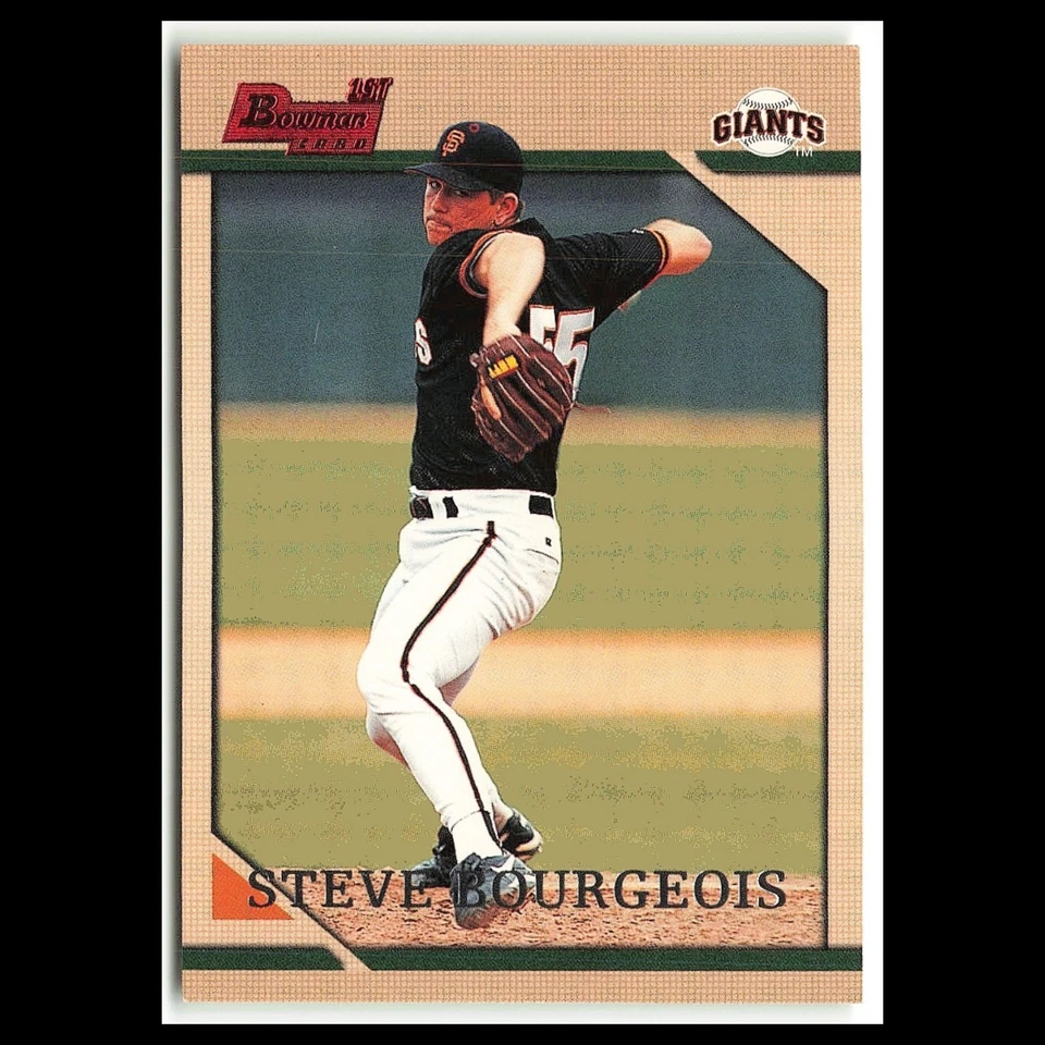 Steve Bourgeois Rookie #230 1996 Bowman San Francisco Giants Baseball Card MLB - Image 1 of 3