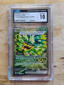 Pokémon TCG Teal Mask Ogerpon EX Twilight Masquerade 211/167 CGC 10 - Picture 1 of 1