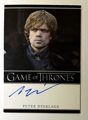 Peter Dinklage Tyrion Lannister Auto 2012 Game of Thrones Season 1 *Scratches* - Image 1 of 3
