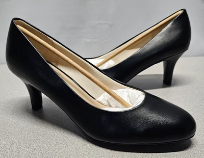 Nuevo en caja Zapatos de salón LifeStride para mujer Parigi de tacón alto sin cordones negros talla 10M *** Foto 1 de 4